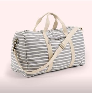 8/12 Weekender Duffel (Stone Gray Stripe) b